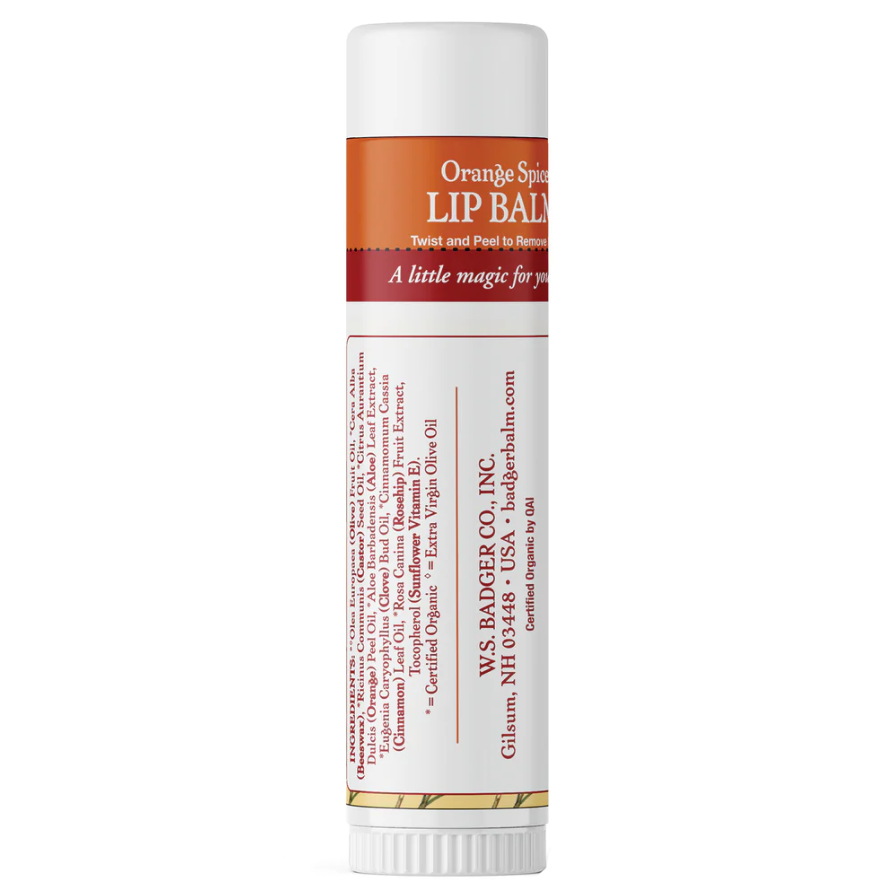 Orange Spice Jumbo Lip Balm - Badger