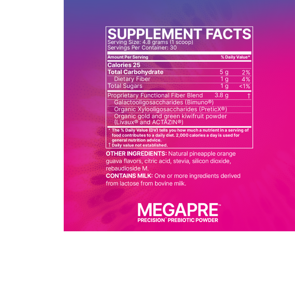 Megapre Powder, Pineapple Orange Guava Flavored