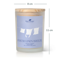 Thumbnail for Fresh Linen Breeze Naturally Scented Candle - Plant Therapy