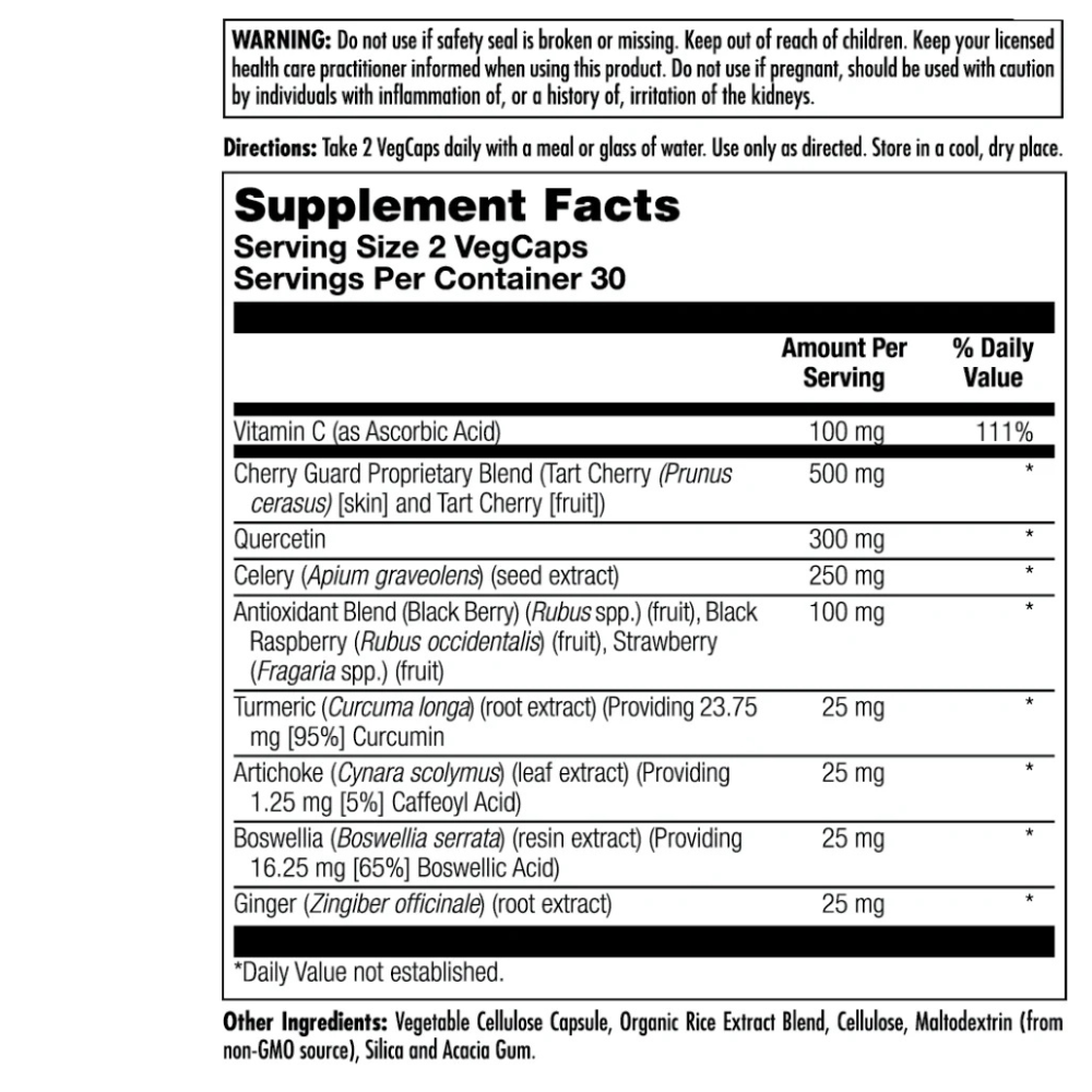Uric Acid Flush Clinical Lifestyles VegCaps