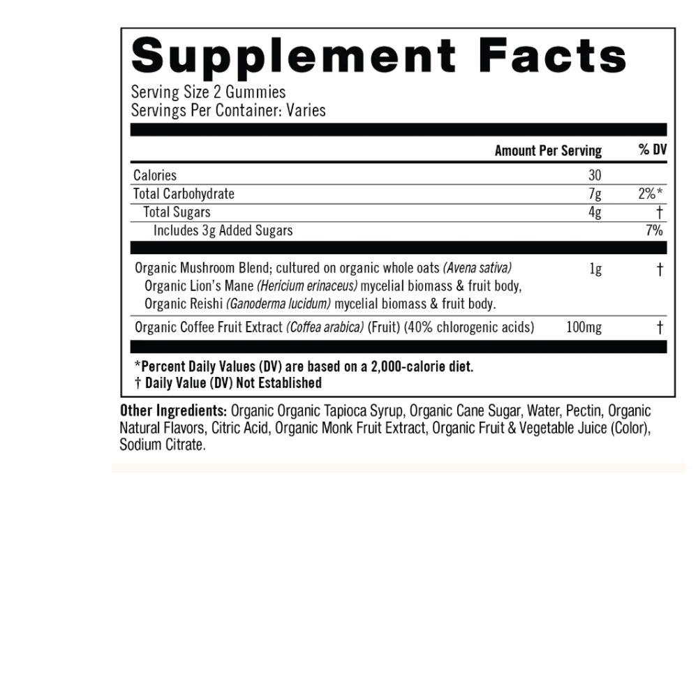 BRAIN FUEL+ MUSHROOM GUMMIES RASPBERRY