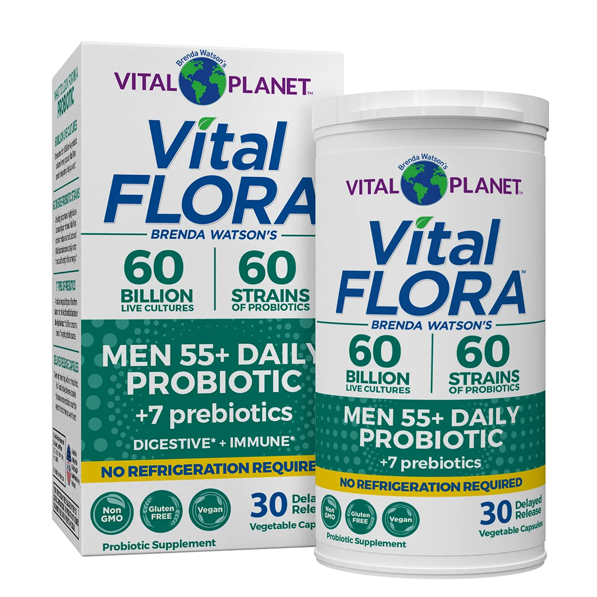 Vital Flora Men’s 55+ Daily Probiotic - Vital Planet