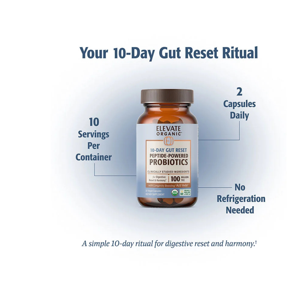 10-Day Gut Reset Probiotic Capsules - 10 Servings