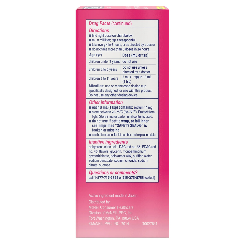 Children’s BENADRYL Allergy Relief Liquid Medicine with Diphenhydramine HCl