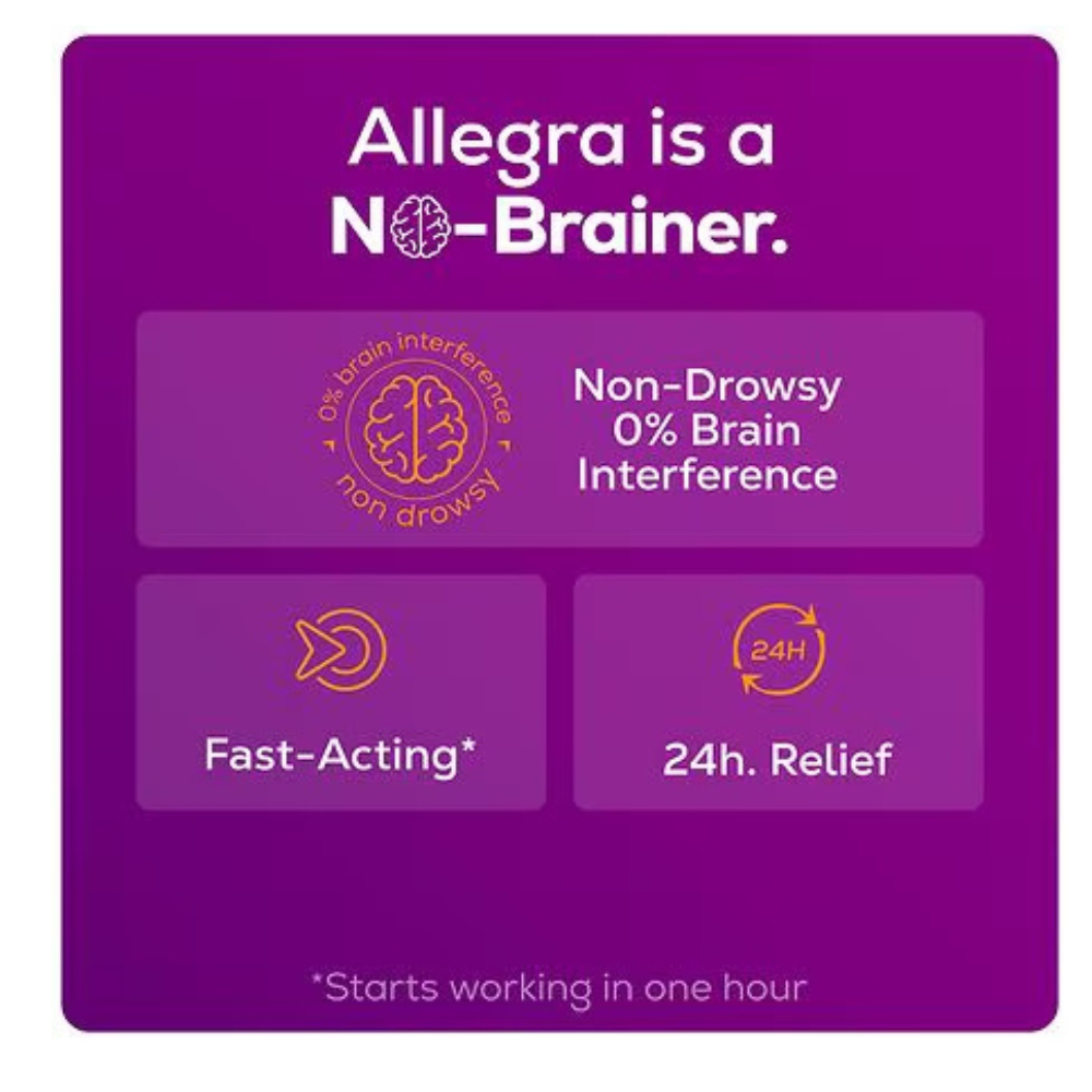 ALLEGRA ALLERGY 180MG