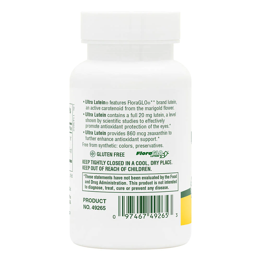 Ultra Lutein Softgels 20mg - Natures Plus