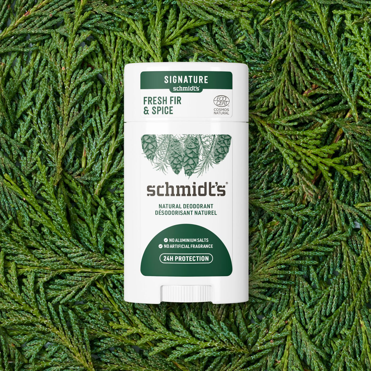 Natural Deodorant, Fresh Fir & Spice - Schmidts