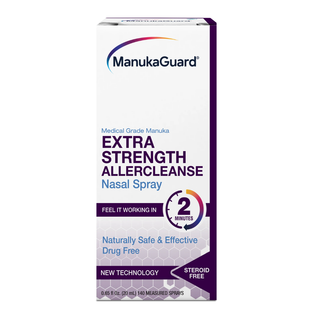 Extra Strength Allercleanse Nasal Spray, Medical Grade Manuka Honey MGO 600