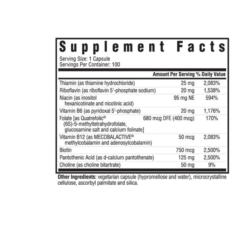 B COMPLEX PLUS WITH CHOLINE