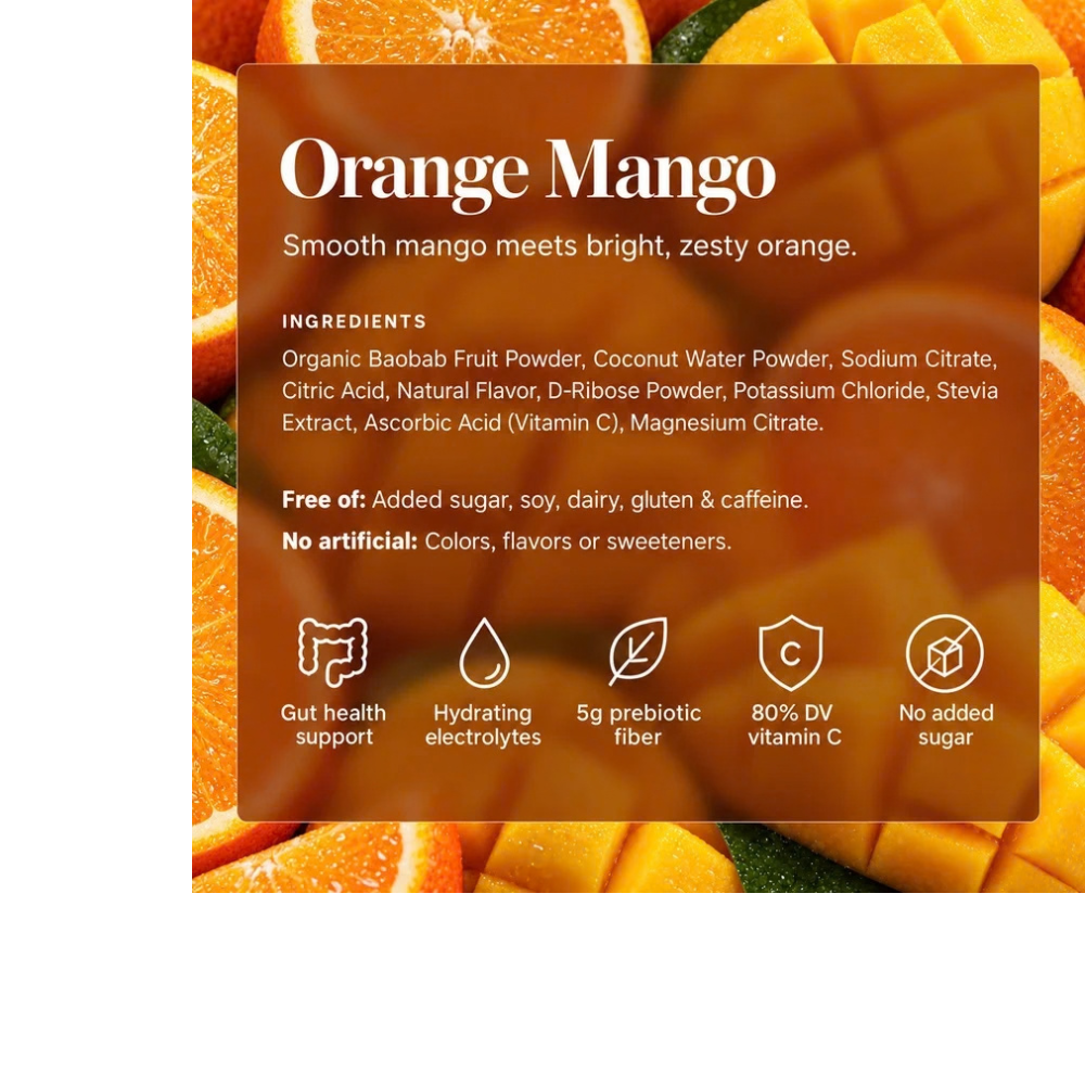 GUT HEALTH + HYDRATION ORANGE MANGO