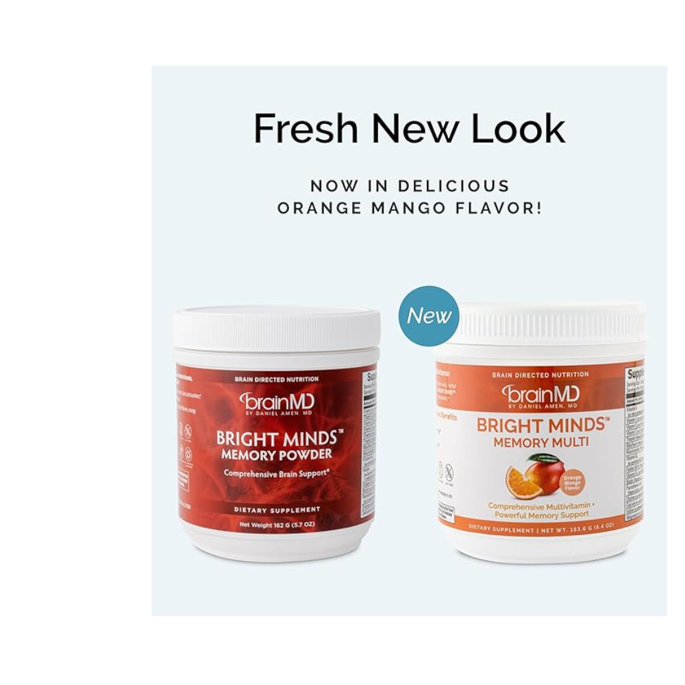 BRIGHT MINDS MEMORY MULTI POWDER ORANGE MANGO