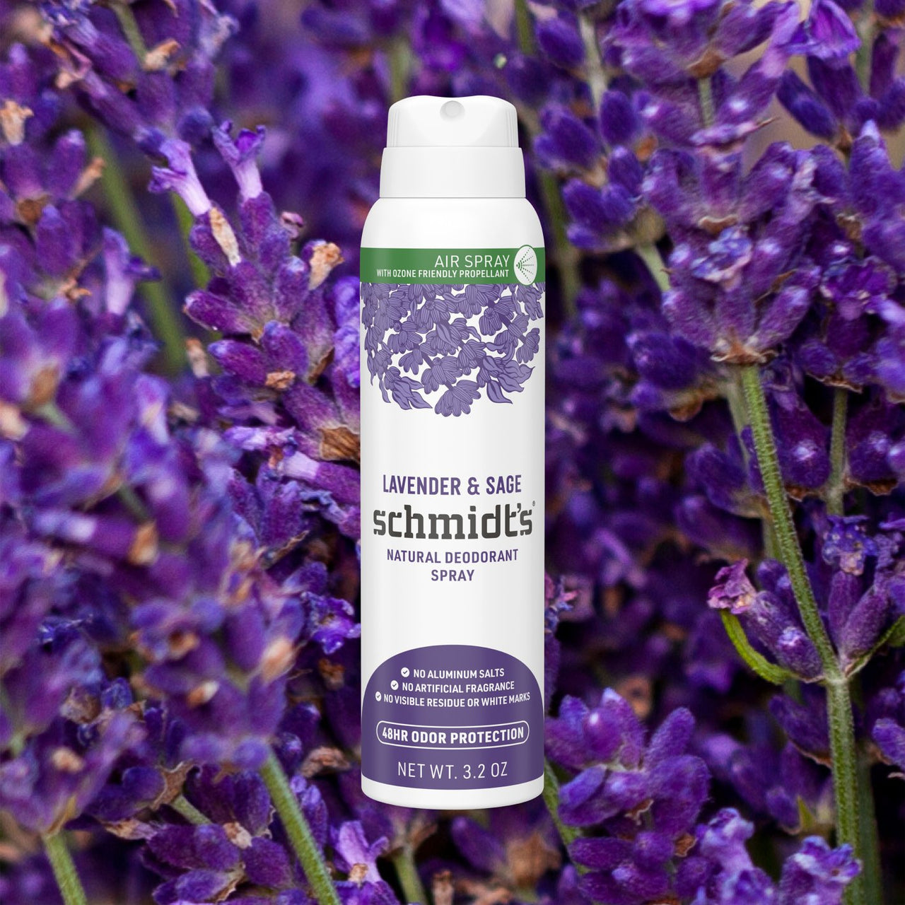 Deodorant Spray Lavender & Sage - Schmidts