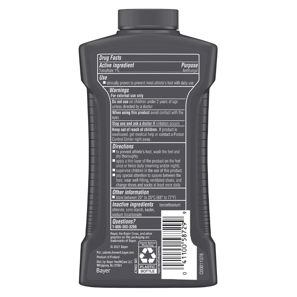 Lotrimin AF Athlete's Foot Daily Prevention Medicated Foot Powder