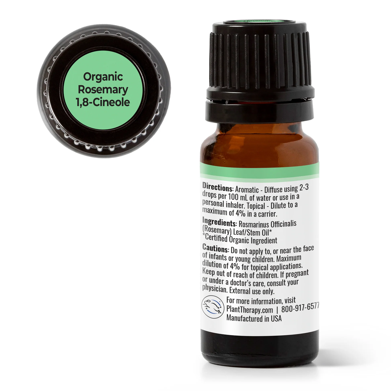 Organic Rosemary 1,8-Cineole Essential Oil - Plant Therapy