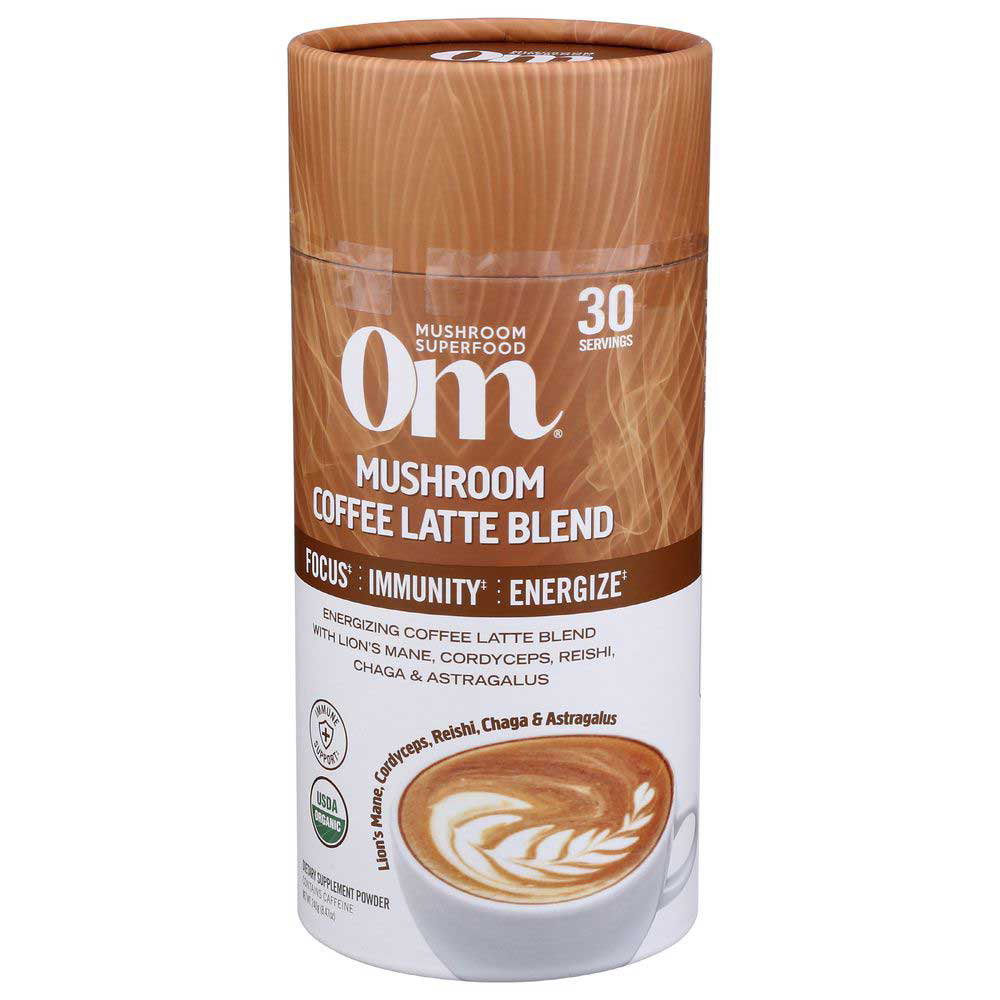Om Mushrooms, Mushroom Coffee Latte Blend - Omega Nutrition