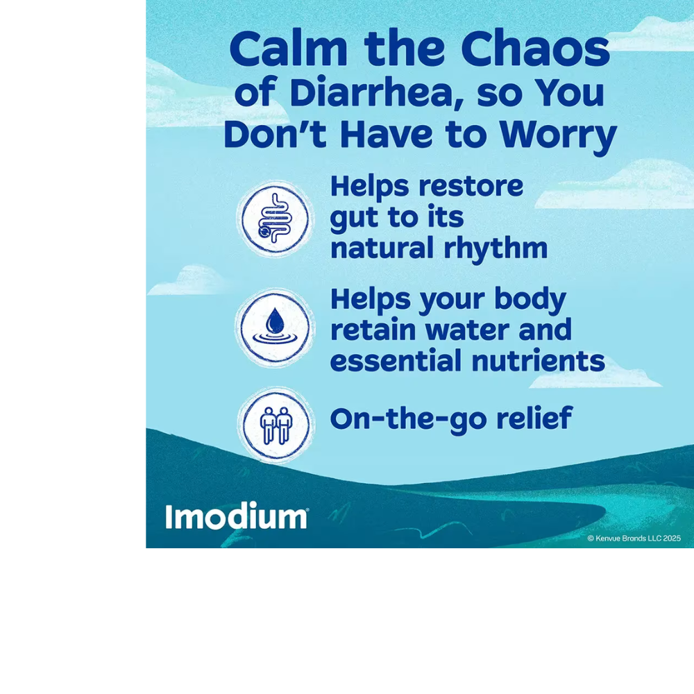 IMODIUM A-D Diarrhea Relief Caplets, Loperamide Hydrochloride