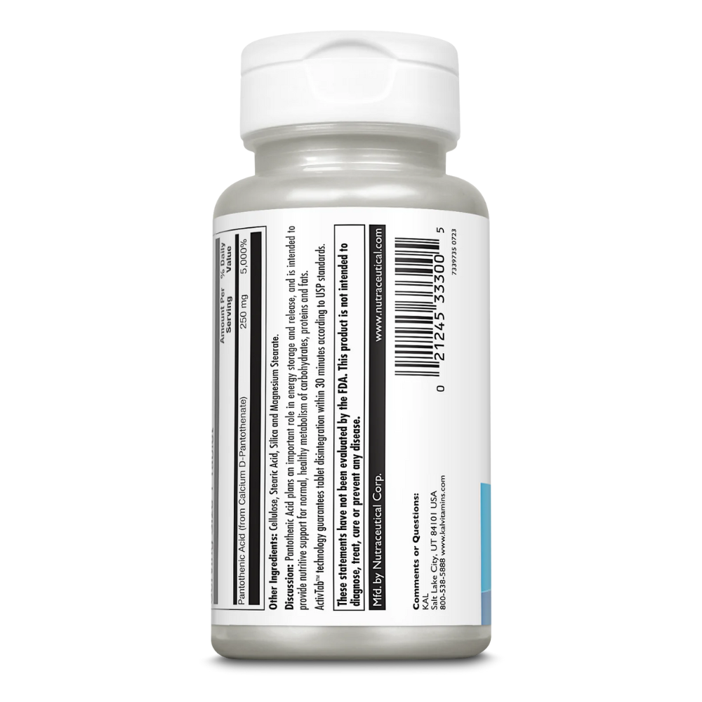 Pantothenic Acid Tablets 250 mg