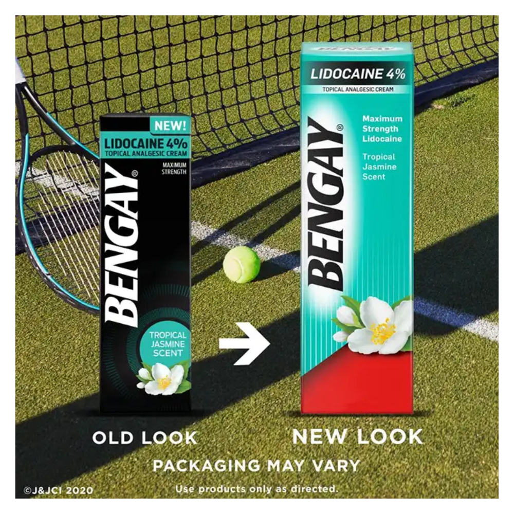 BENGAY 4% Lidocaine Cream Tropical Jasmine