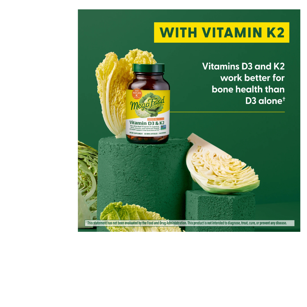 Vitamin D3 5000 IU (125 mcg) plus K & K2