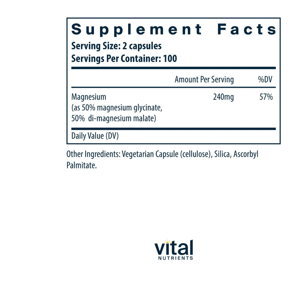 Magnesium Glycinate Malate 120mg