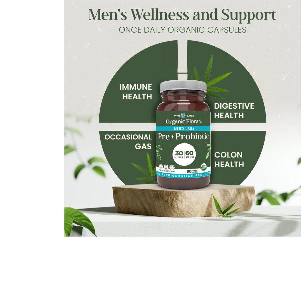 Organic Flora Men’s Daily Probiotic Supplement