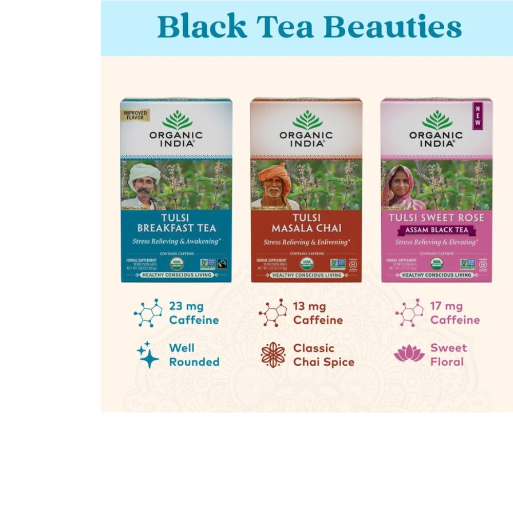 Tulsi Breakfast Tea – Black Tea with Tulsi & Bacopa