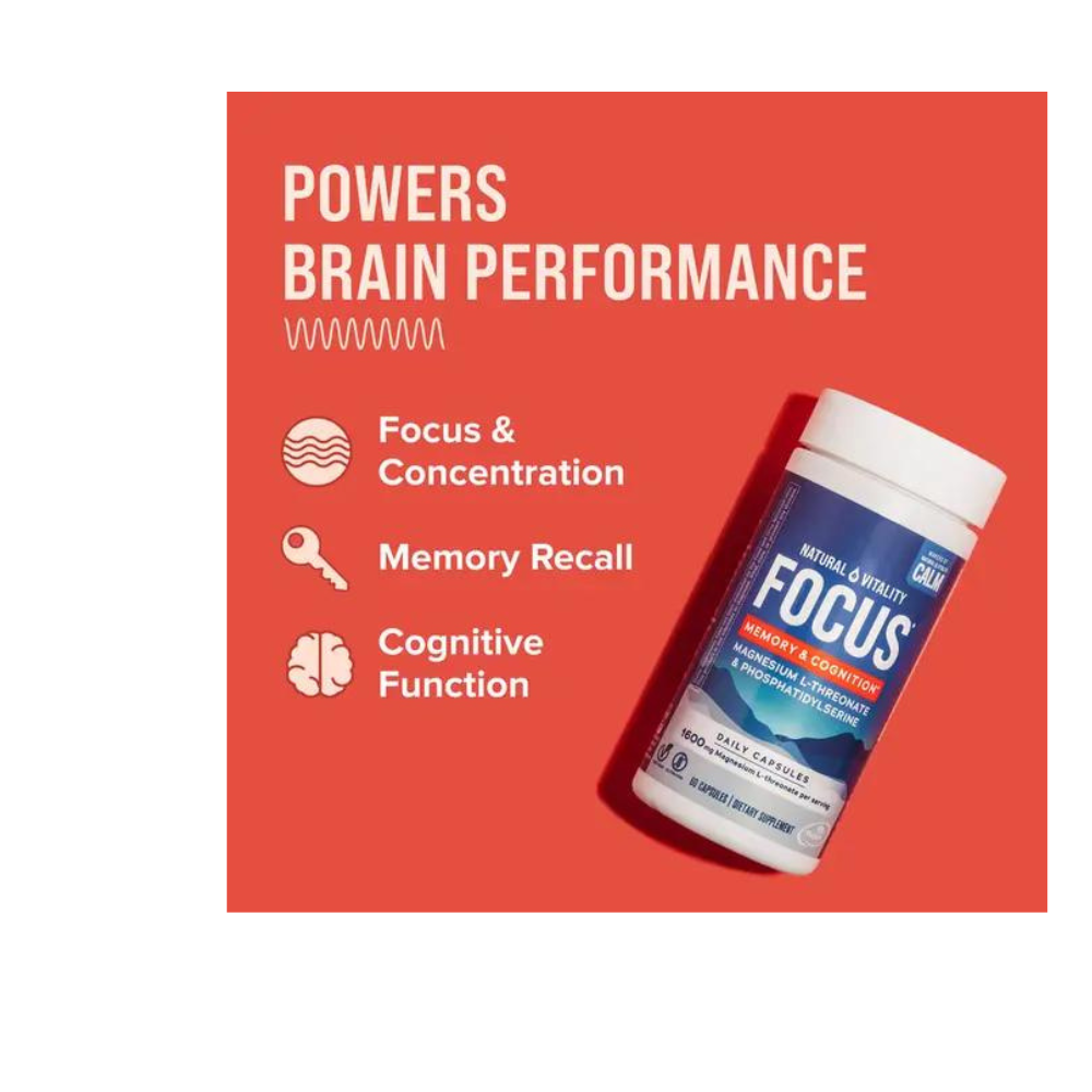 FOCUS CAPSULES WITH MAGNESIUM L-THREONATE & PHOSPHATIDYLSERINE