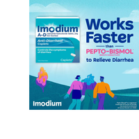 Thumbnail for IMODIUM A-D Diarrhea Relief Caplets, Loperamide Hydrochloride