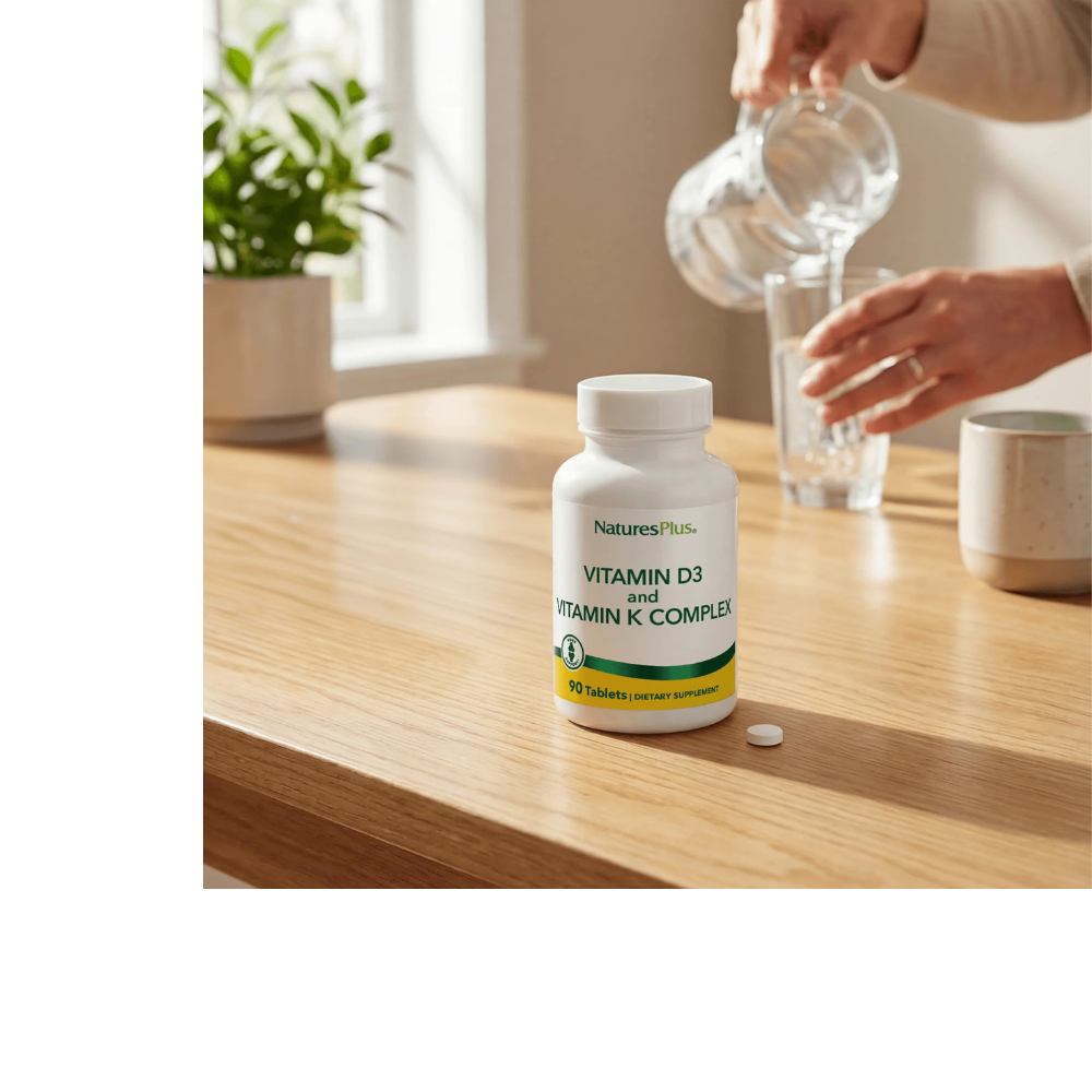 NaturesPlus Vitamins D3 & K2