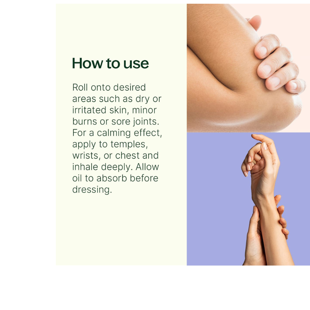 Organic Lavender & Frankincense Castor Body Oil Roll-On