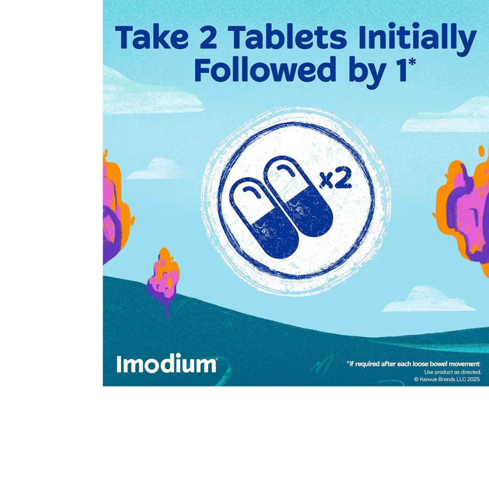IMODIUM A-D Diarrhea Relief Caplets, Loperamide Hydrochloride