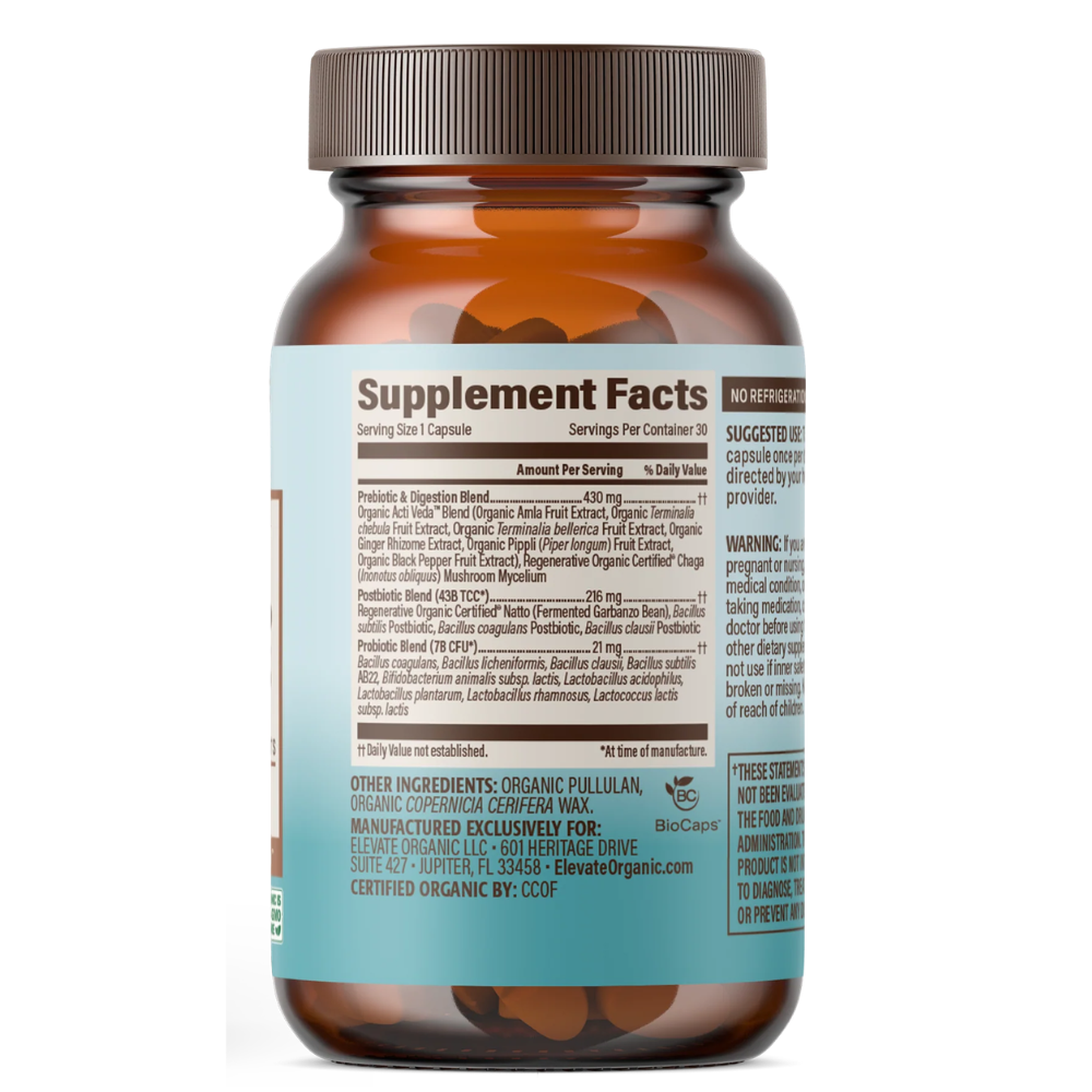 Gas & Bloating Probiotic Capsules - 30 Servings