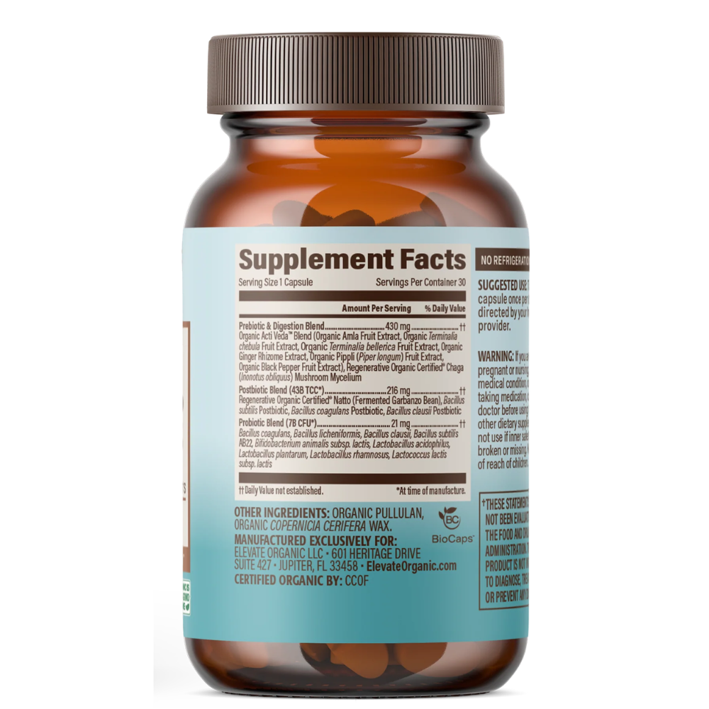 Gas & Bloating Probiotic Capsules - 30 Servings