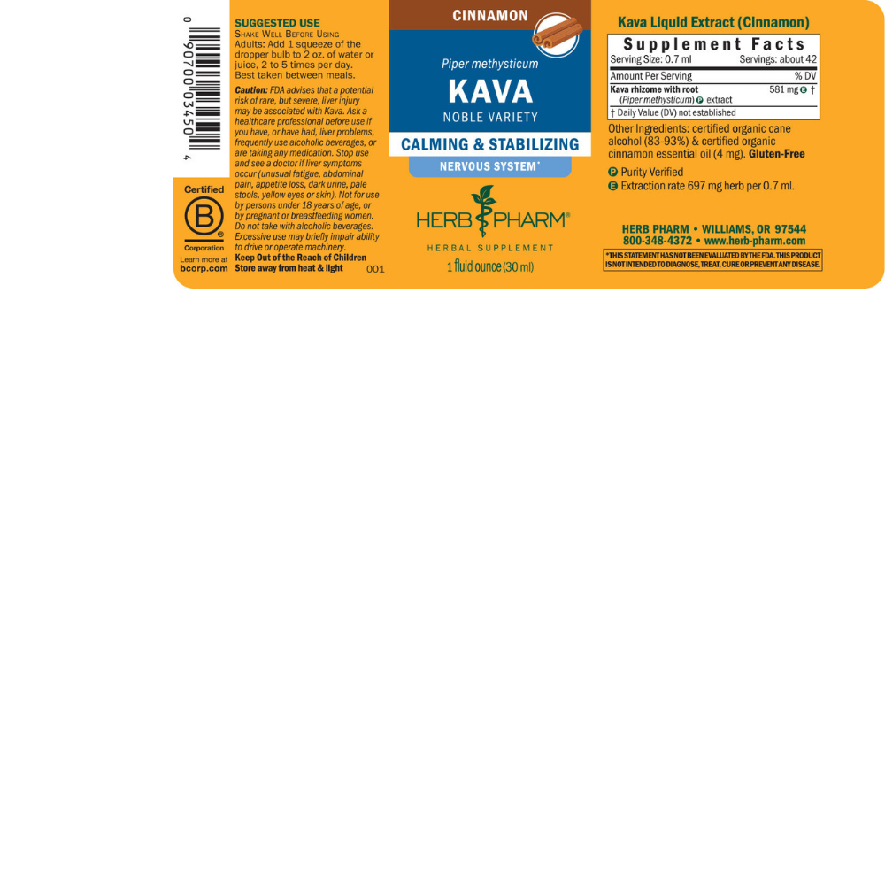 Kava Liquid Extract - Cinnamon Flavor