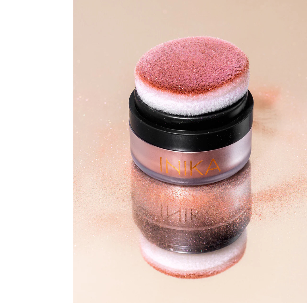 INIKA Organic Mineral Blush Puff Pot (Rosy Glow)