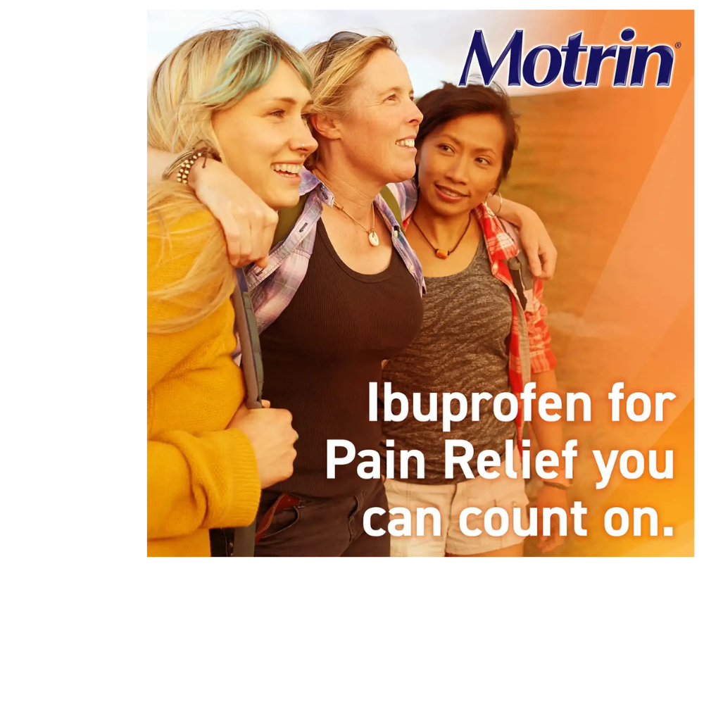 MOTRIN IB, Ibuprofen 200mg Tablets Pain Reliever & Fever Reducer