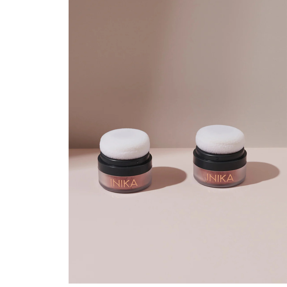 INIKA Organic Mineral Blush Puff Pot (Rosy Glow)