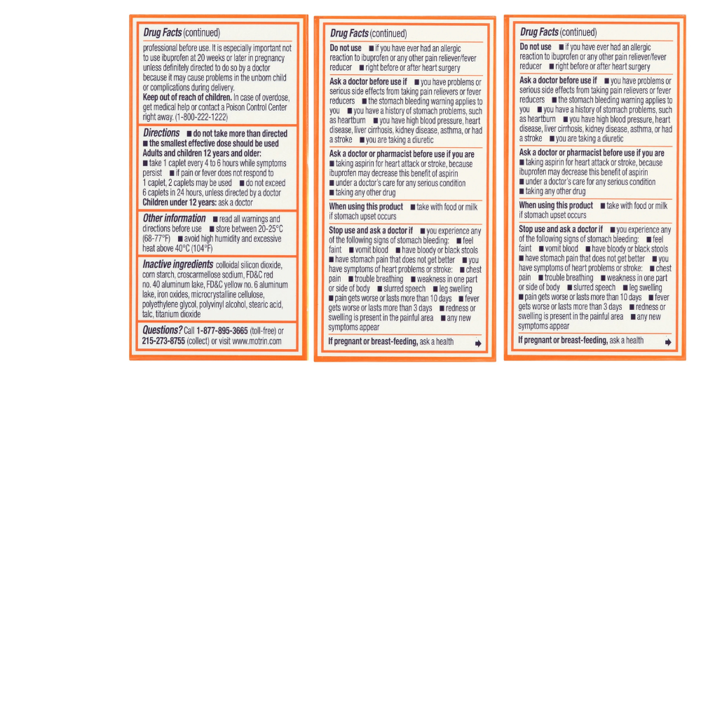 MOTRIN IB, Ibuprofen 200mg Tablets Pain Reliever & Fever Reducer