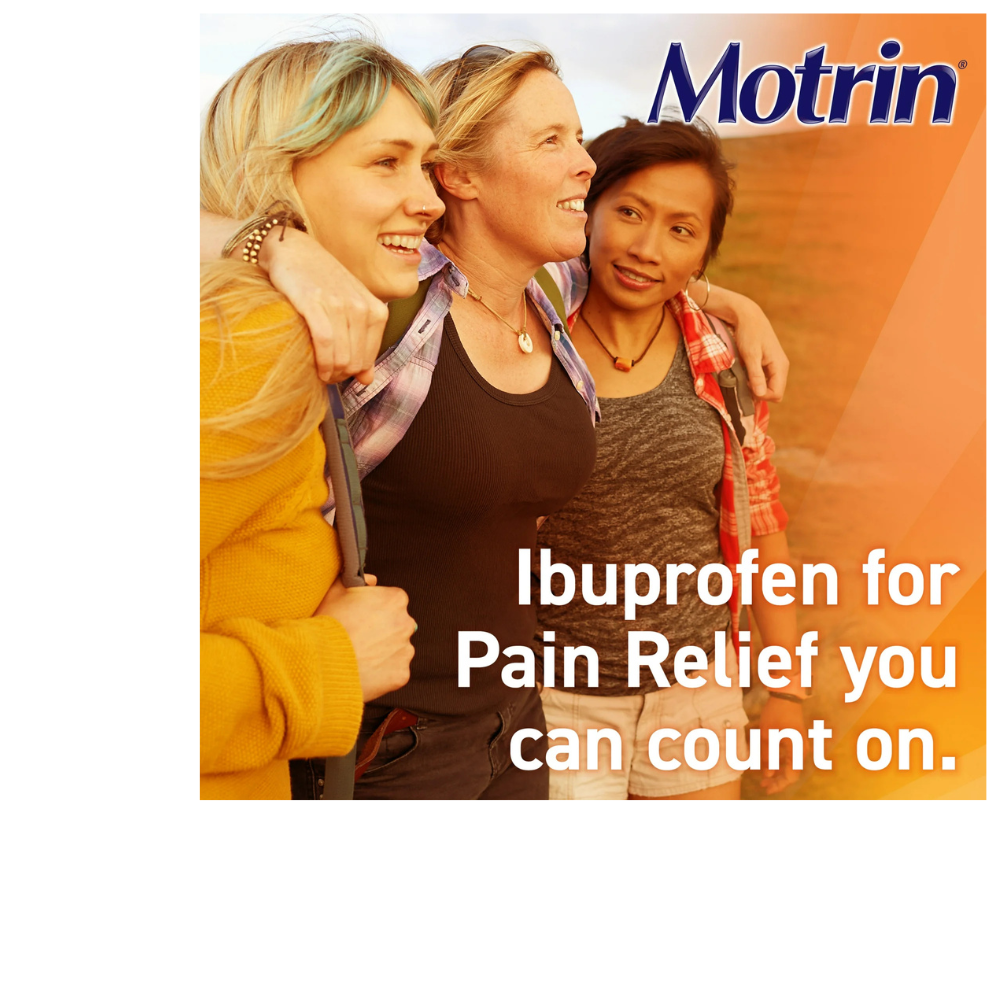 MOTRIN IB, Ibuprofen 200mg Tablets Pain Reliever & Fever Reducer