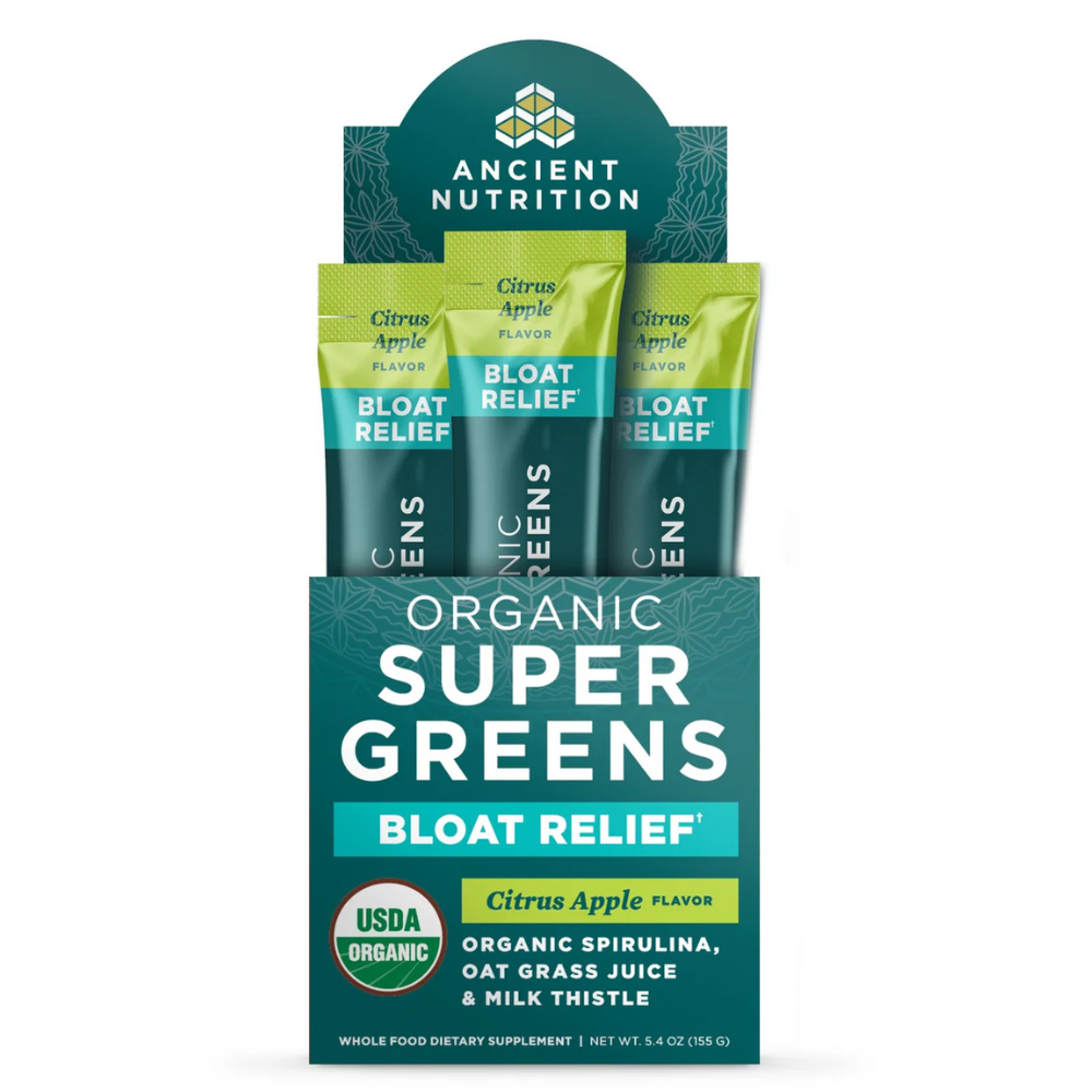 ORGANIC SUPERGREENS BLOAT RELIEF STICK PACKS