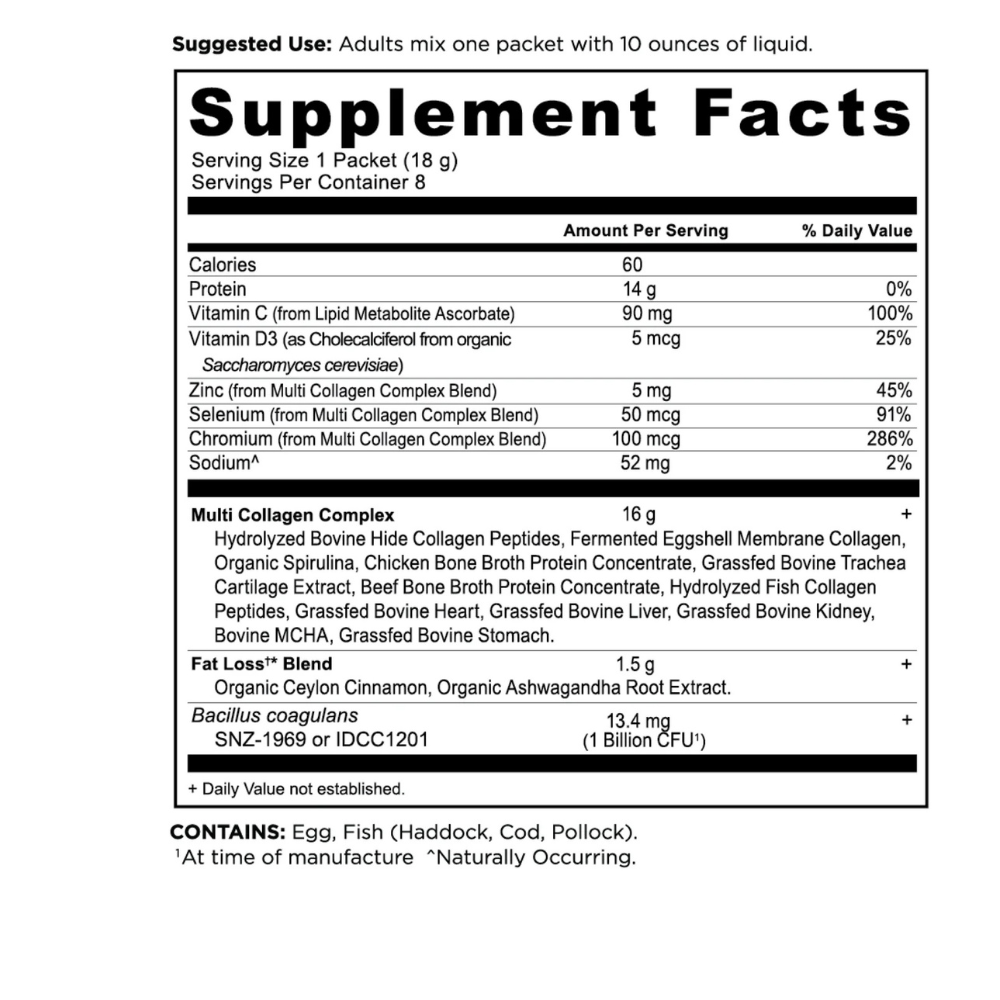 Multi Collagen Advanced Lean 8 Single Serving Packets