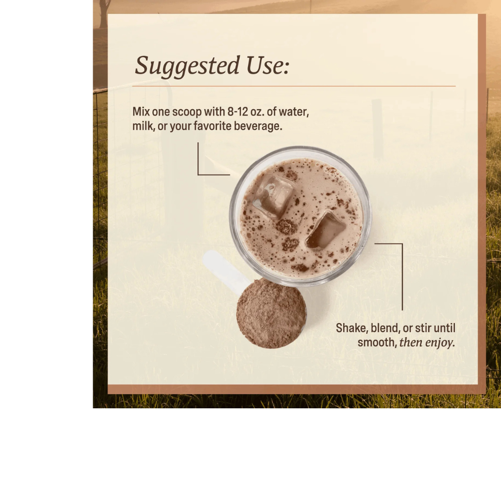 ORGANIC MEN'S PROTEIN GRASSFED WHEY POWDER - 18 SERVINGS