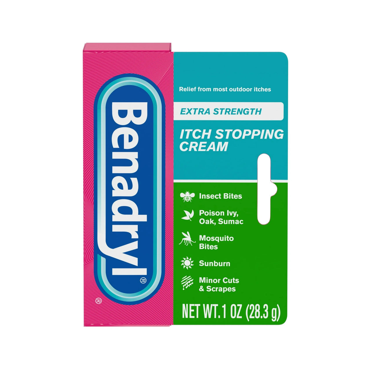 BENADRYL Itch Stopping Cream Extra Strength Itchy Skin and Rash Relief with Diphenhydramine