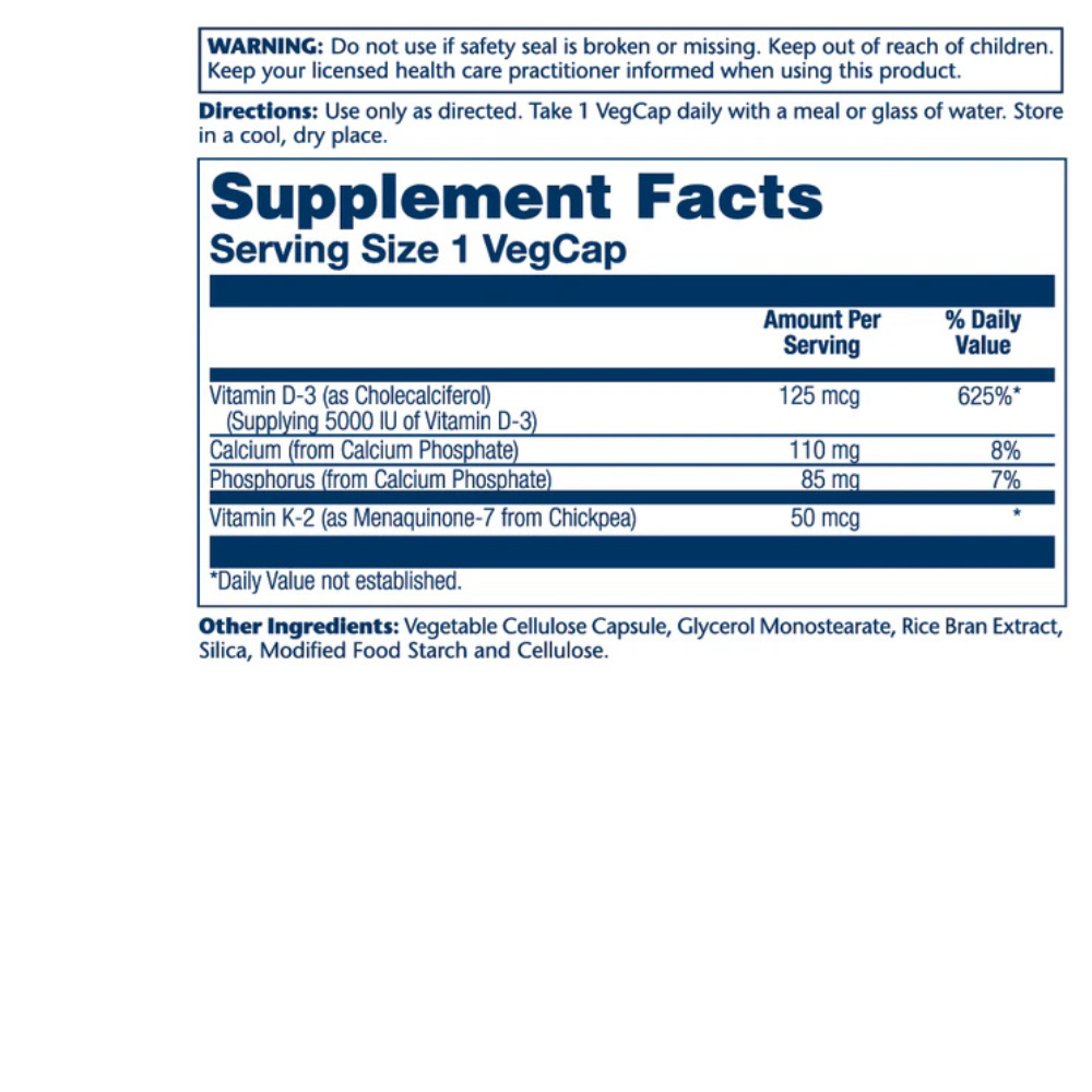 Vitamin D3 + K2