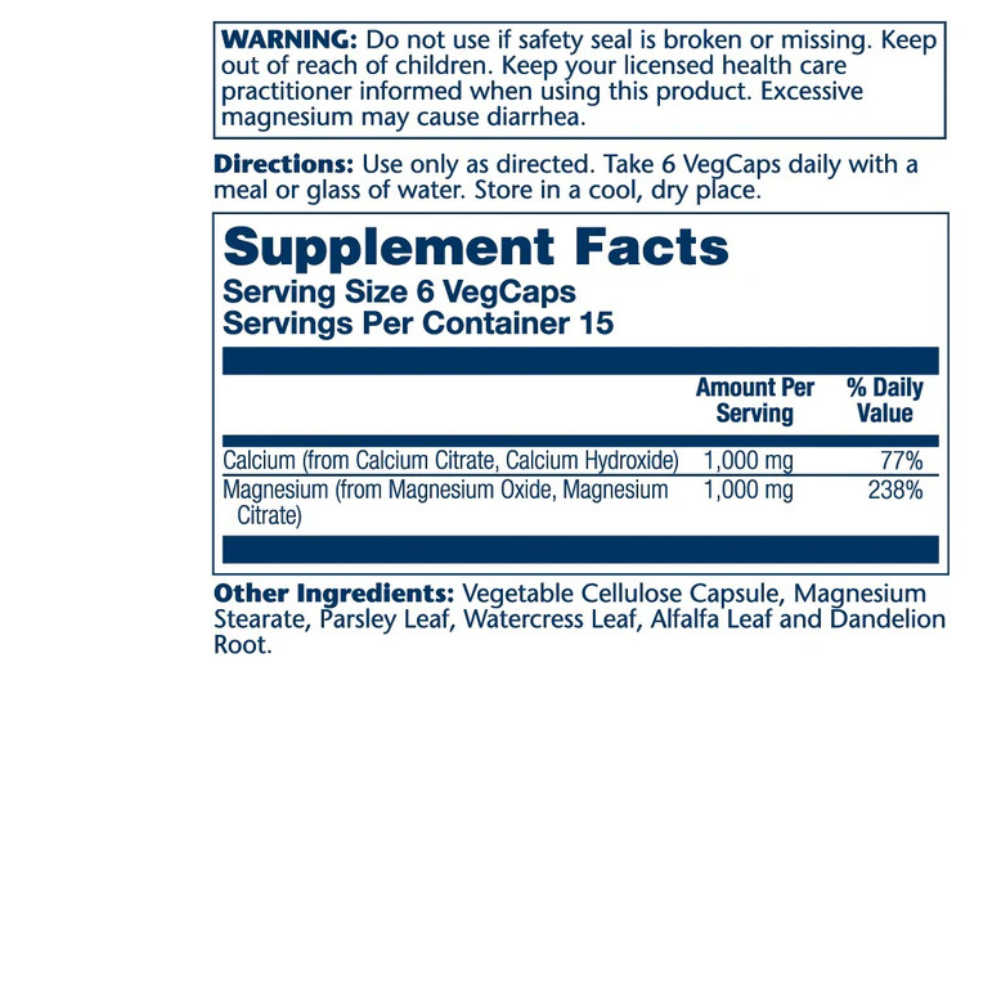 Calcium & Magnesium Citrate, 1:1 Ratio