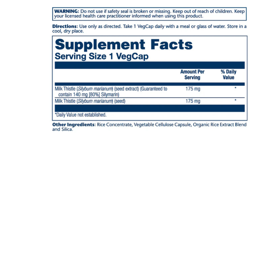 Milk Thistle Seed Extract 175mg