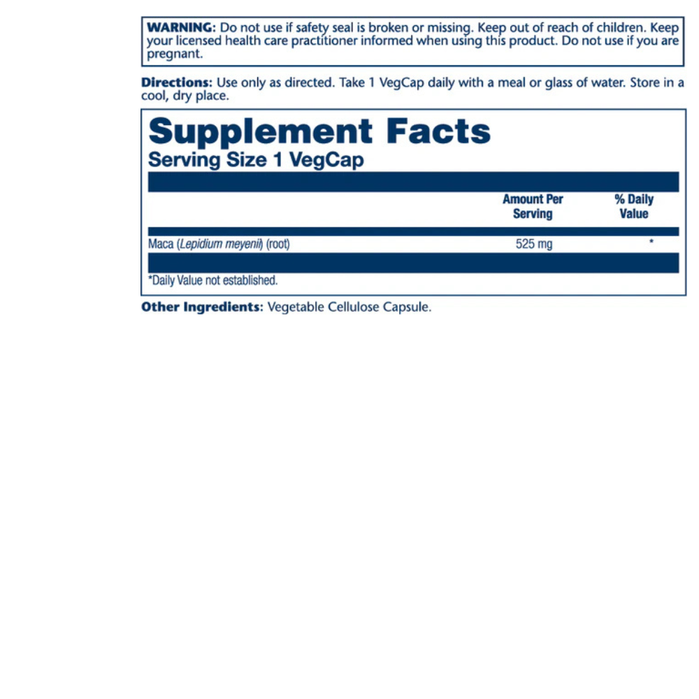 Maca Root 525mg