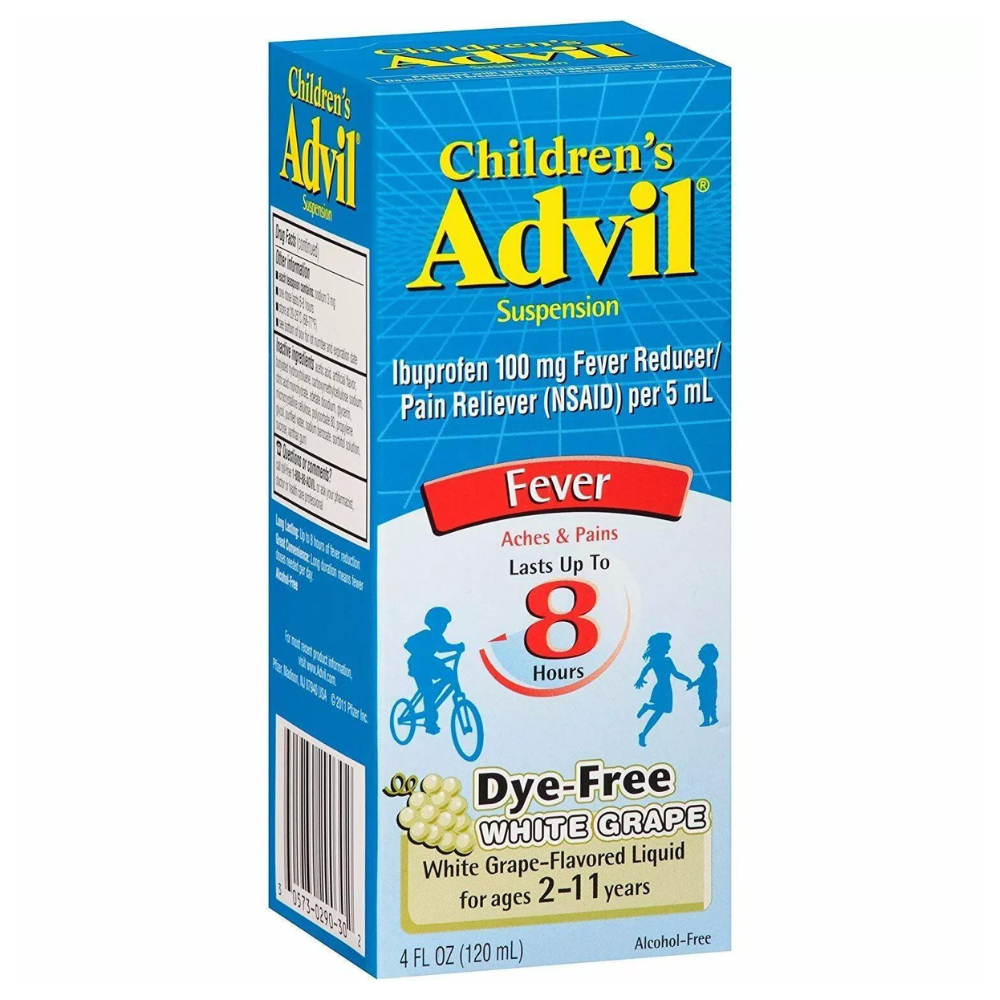 Children's Advil Suspension White Grape