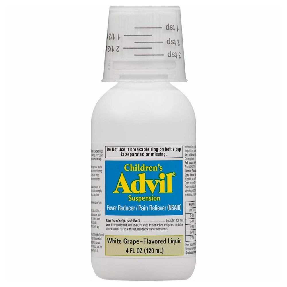 Children's Advil Suspension White Grape