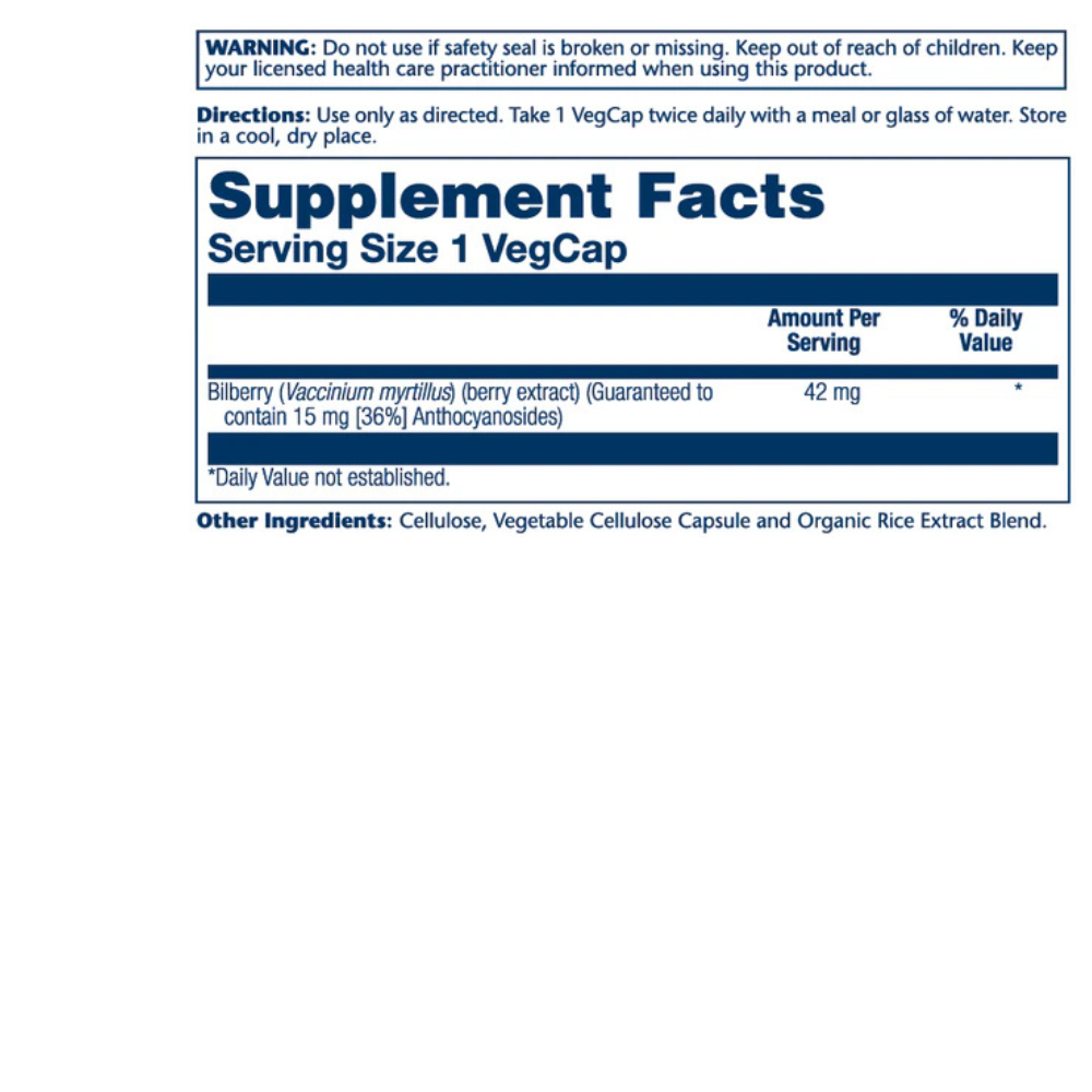 Bilberry Extract 42mg